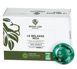 Green Lion Coffee 50 dosettes compatibles Nespresso® pro Le Mélange Inca - Office Pads
