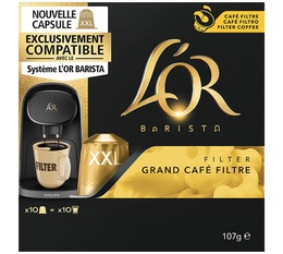 L'Or Barista Double Grand Café Filtre x 10 XXL coffee pods