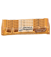 Michel et Augustin - 5x4 small squares with caramel, salt and milk chocolate