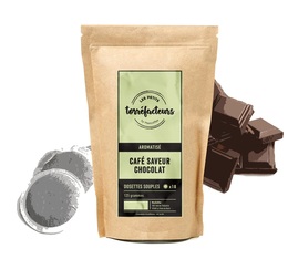 Les Petits Torréfacteurs - Chocolate-flavoured coffee pods for Senseo x18