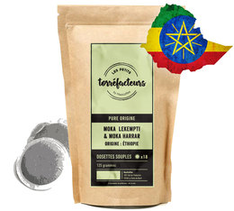 Les Petits Torréfacteurs 'Moka Harrar/Lekempti Ethiopia' coffee pods for Senseo x 18