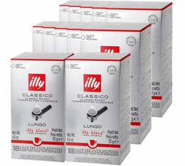 216 dosettes ESE Lungo normal Rouge pour professionnels - ILLY