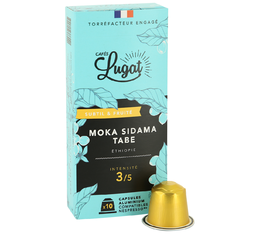 paque de dix capsules compatibles nespresso oka sidama tabe
