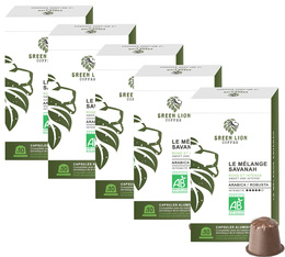 50 capsules compatibles Nespresso® Le mélange Savanah - GREEN LION COFFEE