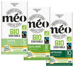 Pack 30 capsules compostables Bio Max Havelaar - compatibles Nespresso® - CAFES MEO