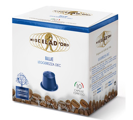 pack de 50 capsule nespresso miscela d oro blue leggerezza dec