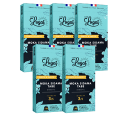  50 capsules Moka Sidama Tabe - compatibles Nespresso® - CAFÉS LUGAT