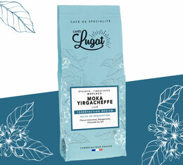 Cafés Lugat Moka Yrgacheffe Organic Coffee Beans from Ethiopia - 250g