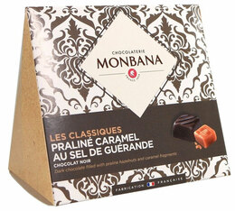 Chocolats Les Classiques - Chocolat noir et caramel sel de Guérande - Monbana