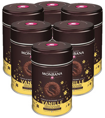 Lot de 6 Chocolats en poudre aromatisés Vanille 6x250g - Monbana