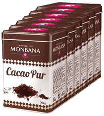 Monbana Pure Cocoa powder - 6 tins of 200g