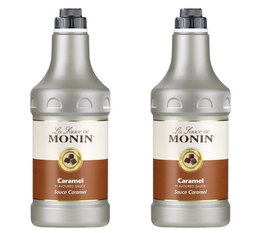 Lot de 2 Sauces Topping Monin - Caramel - 2 x 1.89 L