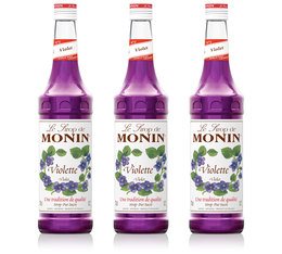 Lot de 3 Sirops Monin - Violette - 3x70cl