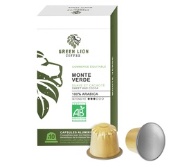 Green Lion Coffee Nespresso pods Monte Verde x 10 coffee pods