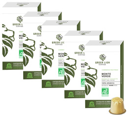 Pack 50 capsules Bio Monte Verde - Nespresso® compatible - GREEN LION COFFEE
