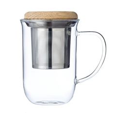 VIVA Scandinavia mug with infuser and wooden lid - 350ml