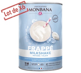 Boisson frappée - Lot de 6 boîtes de Milk Shake Yaourt 850g - MONBANA