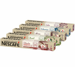 Discovery pack 50 Nescafe Farmers Origins Nespresso compatible capsules