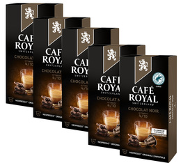 Pack 50 capsules Chocolat - compatibles  Nespresso® - CAFE ROYAL
