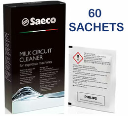  Nettoyant circuit à lait pour machine professionnelle x 60 sachets - SAECO PRO