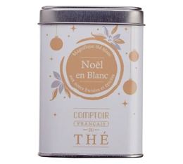'Noël en Blanc' loose leaf flavoured white tea - 40g tin - Comptoir Français du Thé