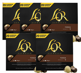 L'Or Espresso Capsules Forza Nespresso Compatible x 100