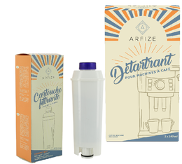 Kit de démarrage pour DeLonghi ARFIZE - cartouche filtrante + détartrant 