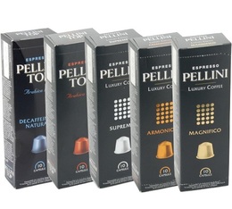 Pellini Nespresso-compatible capsules x 600 - Selection pack for professionals