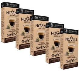 Novell Organic Coffee Pods Ristretto Compostable Capsules x 50