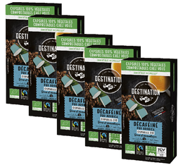 Pack 50 capsules Douceur Décaféinées bio - Nespresso® compatible - DESTINATION