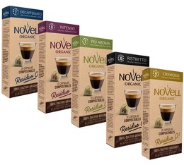 Pack découverte - 50 capsules compatibles Nespresso® Bio - NOVELL