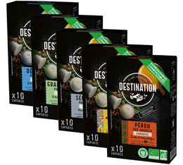 Pack découverte 50 capsules Bio - Nespresso compatible - DESTINATION