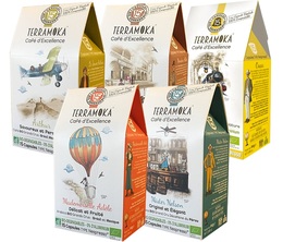 Terramoka Discovery Pack - Biodegradable & Organic coffee capsules for Nespresso x 5 packs