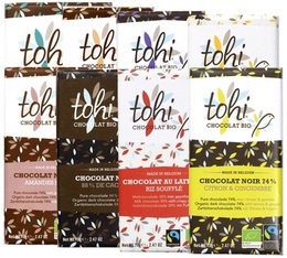 Pack découverte Tablette de chocolat 7x70g - Tohi