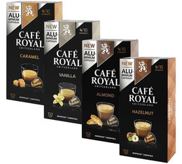 Pack découvertes 4x10 capsules Les Aromatisés compatibles Nespresso® - CAFE ROYAL