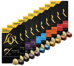 Pack découverte 100 capsules L'Or - compatibles L'or Barista et Nespresso®