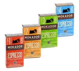 Selection pack - 40 x Mokador Castellari capsules for Nespresso + free storage box