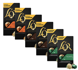 Pack découverte 60 capsules Nespresso® compatible - L'OR ESPRESSO