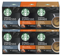 Pack découverte 72 capsules compatibles Nescafe® Dolce Gusto® - STARBUCKS