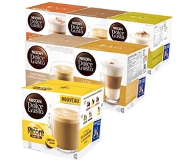 Pack découverte 96 capsules cappuccino dolce Gusto - NESCAFE