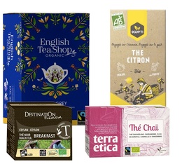 Organic black teas selection pack - 4 x 20 sachets