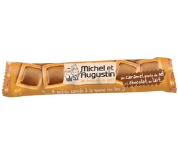 Michel et Augustin - 4 small squares with caramel, salt and milk chocolate 