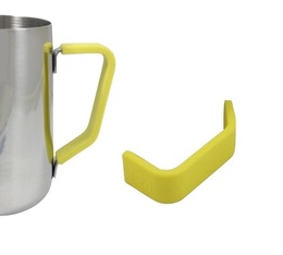 Poignée en silicone jaune pour pichet à lait 60cl/20oz - Rhino Coffee Gear