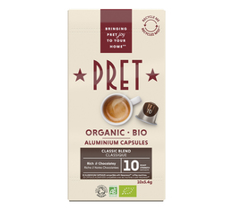 Prêt à Manger Nespresso® Compatible Organic Classic x 10 capsules