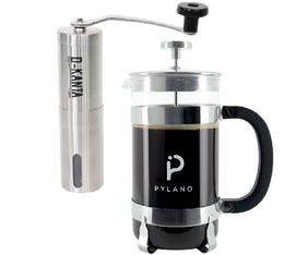Special French Press Pack - Pylano Cali French Press 1L + D-Kanta Manual Coffee Grinder