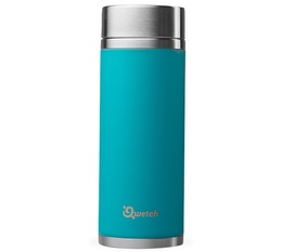 Théière isotherme nomade inox turquoise 400 ml + 2 infuseurs - Qwetch