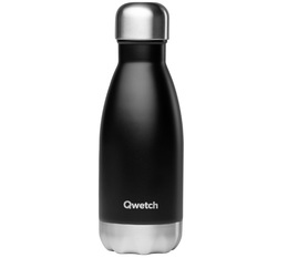 Bouteille isotherme inox noir 26 cl - QWETCH