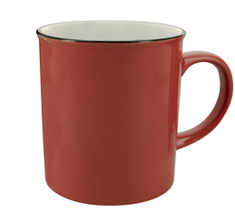 AOC retro stoneware mug in red - XL size 700ml