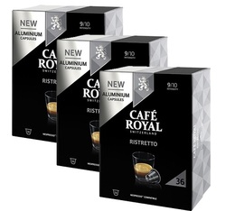 Pack 108 capsules Ristretto - Nespresso compatible - CAFE ROYAL