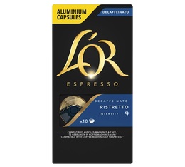 10 capsules Espresso Ristretto Decaffeinato compatibles Nespresso® - L'OR ESPRESSO